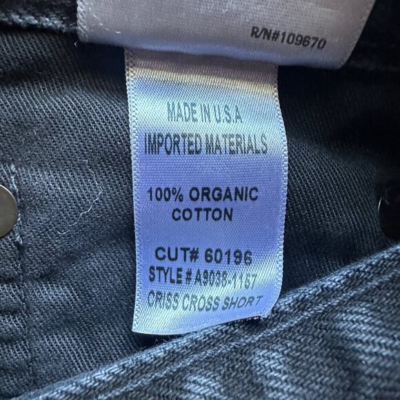 Agolde Criss Cross Jean Short Hitchhike Womens Size 28 Distressed High Rise Goth - Picture 8 of 10